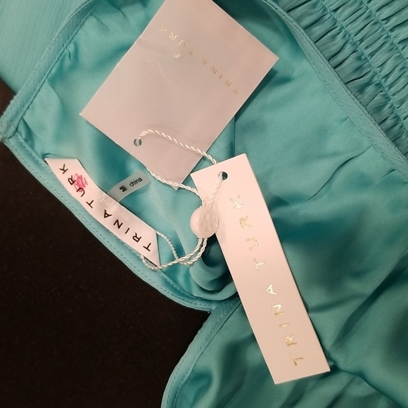 💕TRINA TURK💕 Entertain Dress ~ Turquoise Medium M NWT - Picture 11 of 13